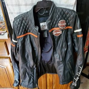 Womens Harley Davidson leather motorcycle jacket